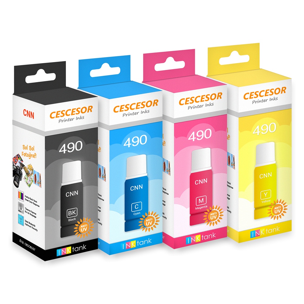 Canon GI-490 için Mürekkep CESCESOR