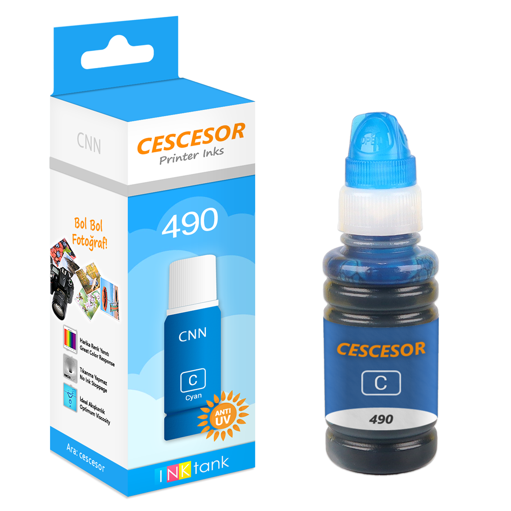 Canon GI-490 için Mürekkep CESCESOR
