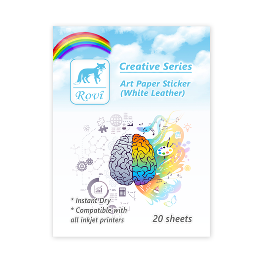 Rovi Creative Sanatsal Etiket Deri Dokulu 20yp