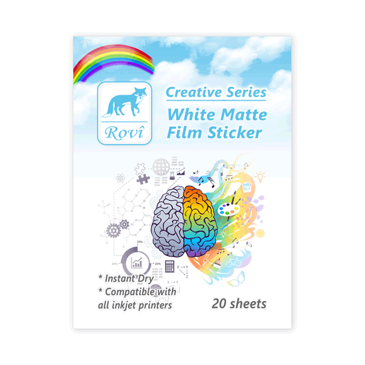 Rovi Creative PP Etiket Mat Beyaz 20yp
